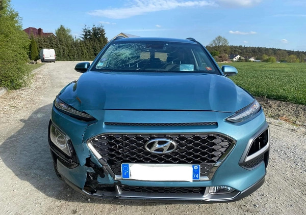Hyundai Kona cena 29900 przebieg: 47196, rok produkcji 2019 z Ślesin małe 191